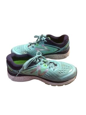 New Balance 860v8 Women’s Running Shoes Blue Aqua Lime Stability Sneakers Size 7